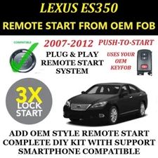 Remote Starter Kit for 2007-2012 LEXUS ES350 PUSH TO START PLUG & PLAY 3X LOCK