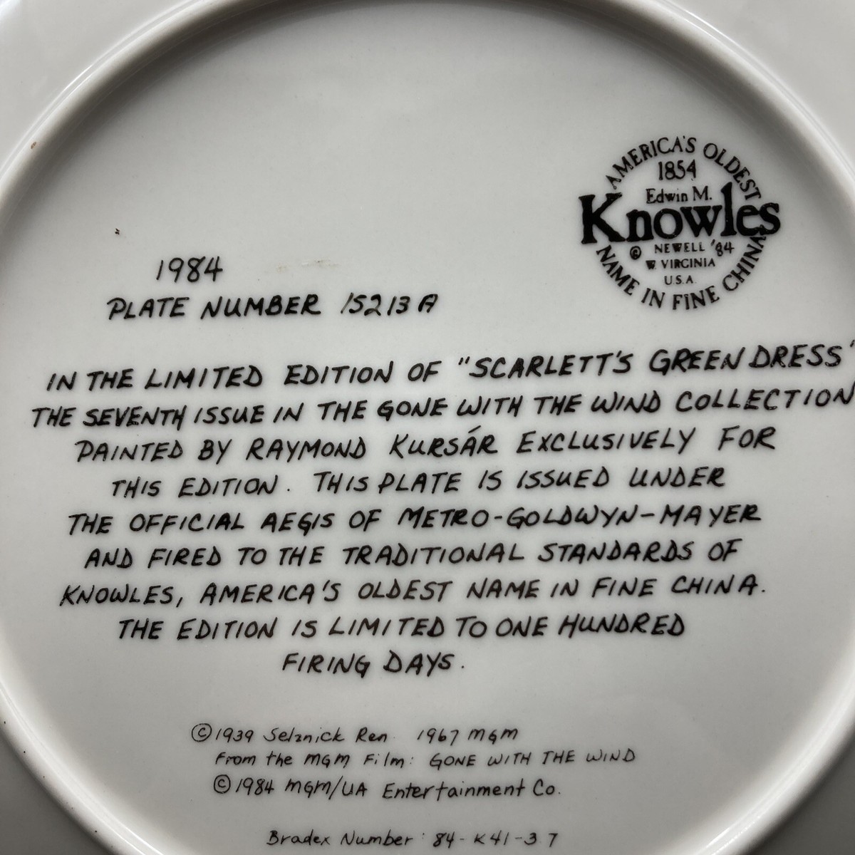 Scarlett's Green Dress, Gone With The Wind - Knowles Collector Plate ~ | eBay Scarlett's Green Dress, Gone With The Wind - Knowles Collector Plate ~ | eBay