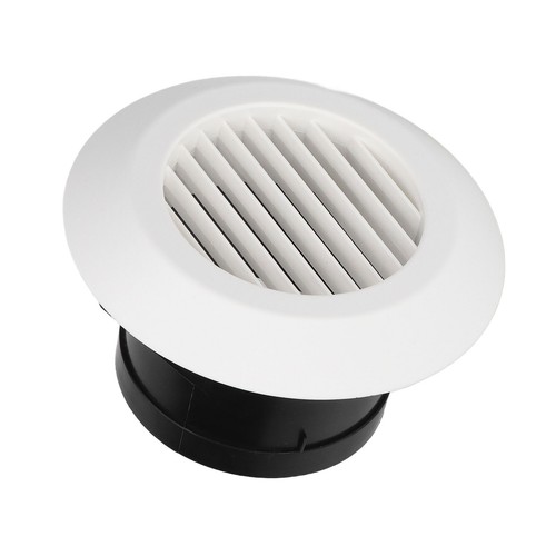 Round Air Vent ABS Louver Grille Cover Soffit For Kitchen Ventilation(4in) New - Picture 8 of 23
