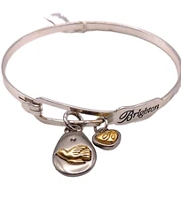 Brighton Peace On Earth Bangle Heart Dove Bracelet NWT Dust Bag Art & Soul
