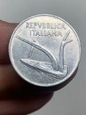 r74_1518) Italia Repubblica in Italma - 10 Lire Spighe 1955