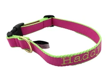 Mark and Graham HADDY mono Upcountry Pink Green Market Collar Large 7