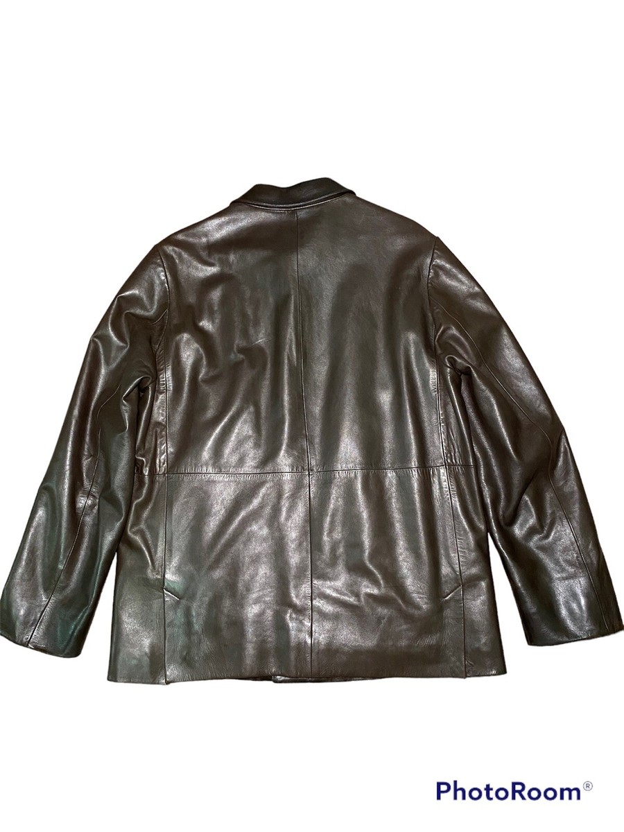 Vintage PRADA Leather Jacket Brown Size 50 Made In Italy | eBay Vintage PRADA Leather Jacket Brown Size 50 Made In Italy | eBay