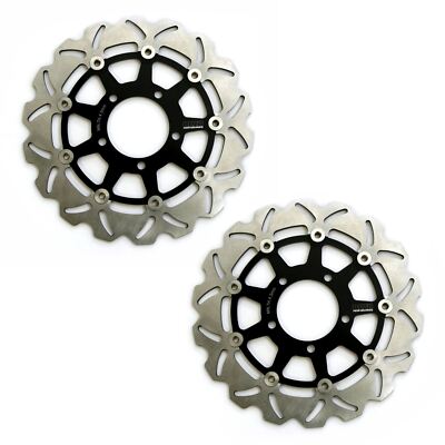 Rezo gewellte Bremsscheiben vorne Paar für Kawasaki ER-6F (Ninja 650 R) 12-16