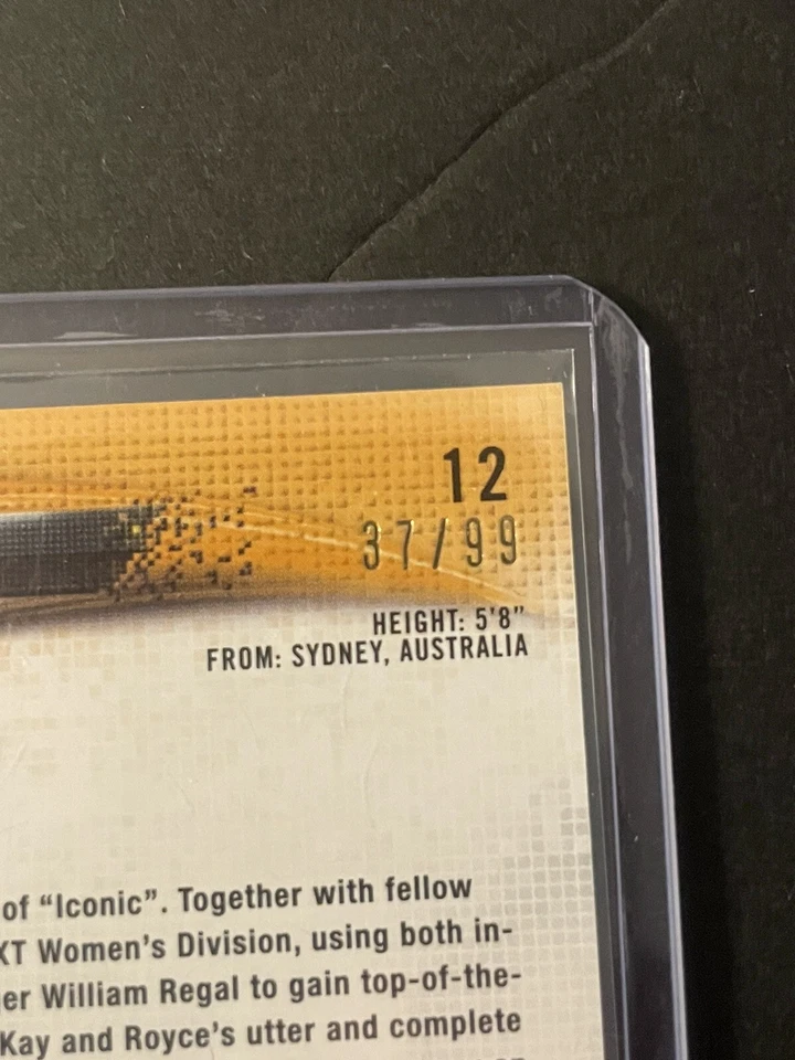 2018 Topps WWE NXT Superstar /99 Billie Kay #12 NM/MT  - Image 2 of 3