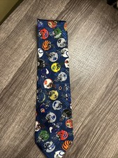 TEAM NFL Necktie Tie All NFL Teams Logos Made in USA - Vintage 57"
