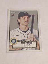 2026 Topps Cole Young RC 1952 Variation SP #129 Mariners Rookie