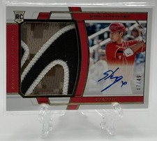 Shogo Akiyama 2020 Panini National Treasures RPA RC Jersey Patch Auto /49! Reds