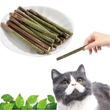 Natural Silvervine Cat Chew Sticks Edible Dental Treats for Cats  Kittens