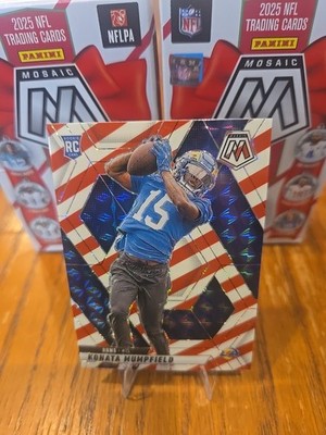2025 Panini Mosaic - Konata Mumpfield #393 Red & White Stripe
