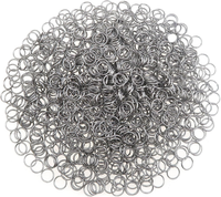 1000 StüCk Jump Ringe Spaltringe 6Mm Edelstahl Sprungringe Offene Biegeringe Ver