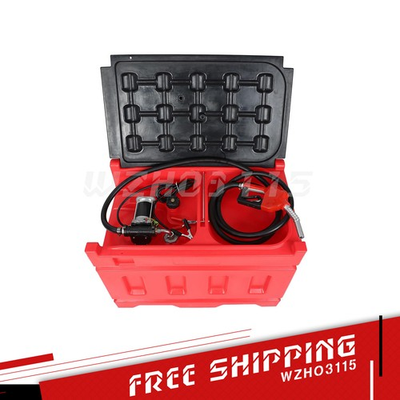 #ad 48 Gallon Portable Gasoline Diesel Tank 15GPM with 12V Electric Transfer Pump $481.30