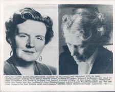 1956 Photo Queen Juliana Royalty Holland Hofmans Crisis State Hague 7x9 Vintage