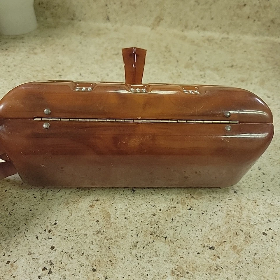 Cartera clutch vintage Lucite y estrás Foto 4 de 4