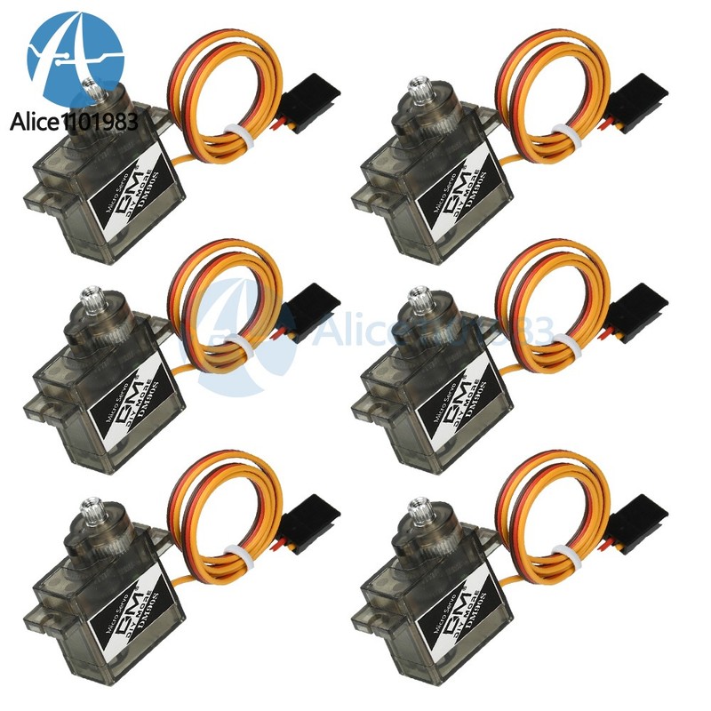 2/4/6PCS DIYMORE MG90S Servo Metal Gear Micro Servo For RC Helicopter Car Boat