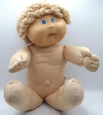 1986 Xavier Roberts Stamped Cabbage Patch Kid Blonde Hair Blue Eyes