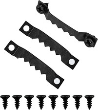 50 Pack Small Swatooth Picture Hangers Black Metal Photo Frame Hanging Kit wi...