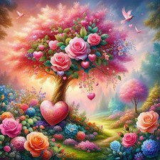Rose Diamond Art Kits for Adults, Full Drill Diamond Painting for Beginners, 5D