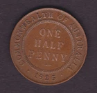 1925 George V Half Penny — photo from another recent sale