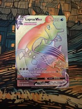 Pokemon Lapras VMAX 203/202 Secret Rare Rainbow Holo Sword & Shield Mint on eBay