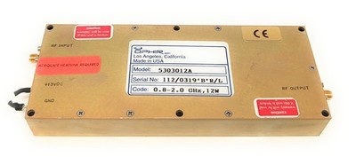 Ophir RF 0.8-2.0Ghz SMA Solid-State Broadband RF Amplifier 12W 5303012A
