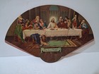 VINTAGE ORIGINAL WENZ MORTUARY JESUS LAST SUPPER FAN LOS ANGELES, CA SINCE 1924 — photo 1
