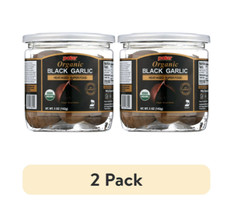  2 pack MW Polar Organic Black Garlic Naturally Cured Whole Bulbs, 5 oz Jar