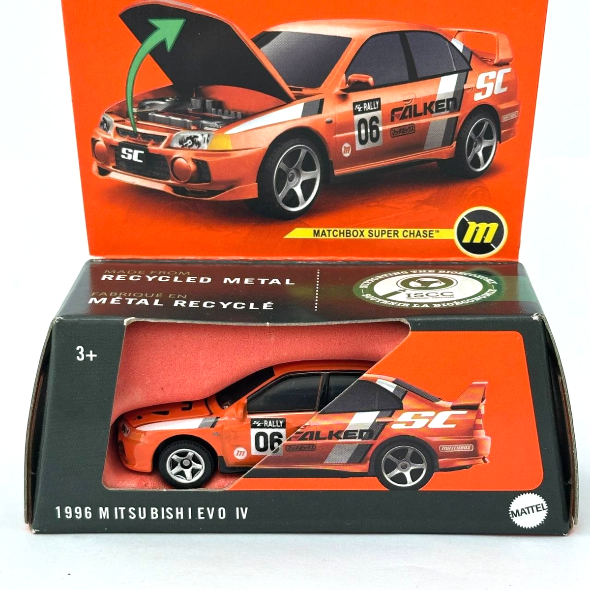 1996 Mitsubishi Lancer Evolution IV Matchbox Moving Parts 2024