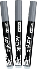 Grey Marker Paint Pens - Permanent Marker Pens Grey Acrylic Paint Water-Based 2.