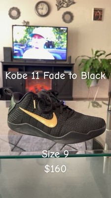 Nike Kobe 11 Fade to Black Men s Mid Top Basketball Sneakers Black/Gold
