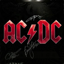AC/DC Signed Black Ice Album Brian Johnson Angus Young Cliff Williams BECKETT 