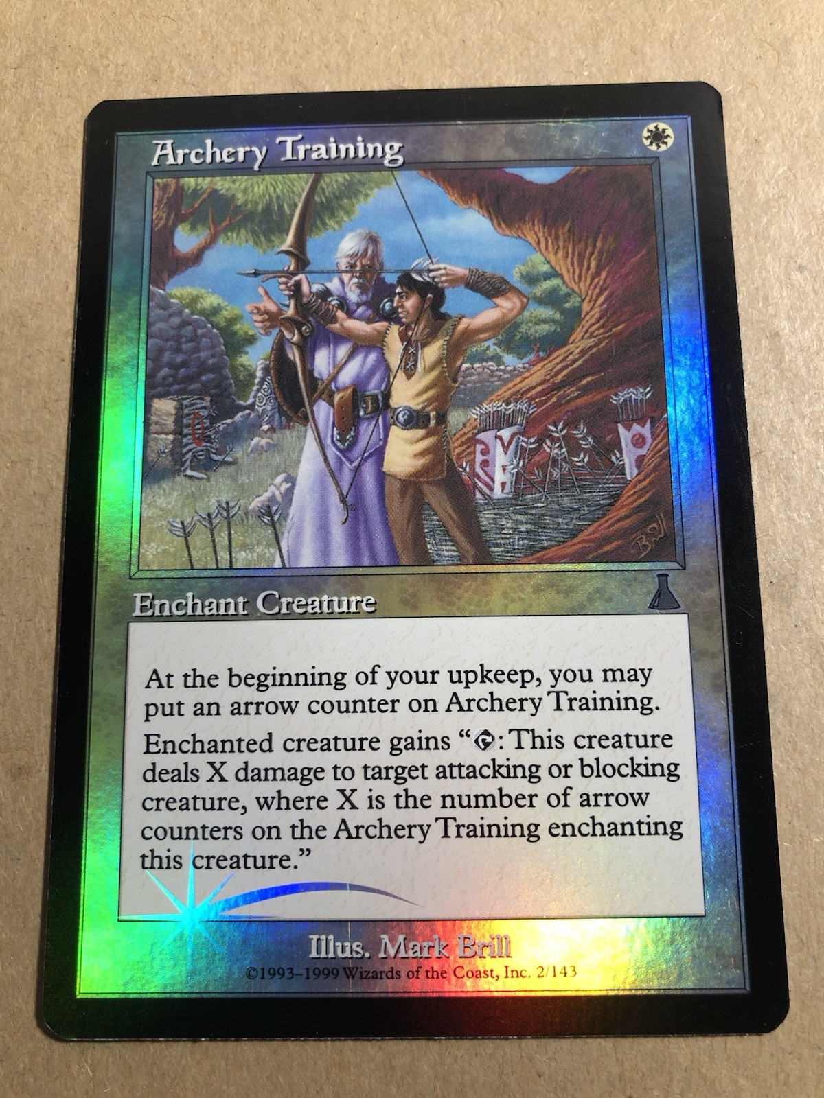 ARCHERY TRAINING    Foil  1999 Urza's Destiny  Magic the Gathering  NM  unplayed