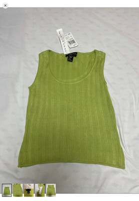 August Silk Green Tank