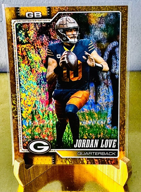 🔥Color Match 2026 Topps Flagship Sandglitter GOLD Jordan Love /50 SSP Green Bay