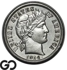 1914-D Barber Dime, Choice BU