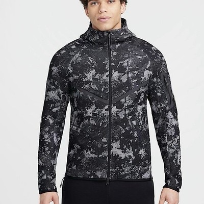 Nike Tech Fleece Windrunner Full-Zip Hoodie Black Camo HV5055-060