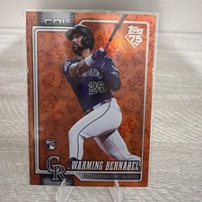 2026 Topps Series 1 Warming Bernabel RC Colorado Rockies Orange Parallel Chicks