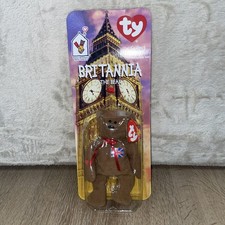 Britannia The Bear 1997 McDonalds Ty Beanie Baby with Rare Errors 1993 OAKBROOK