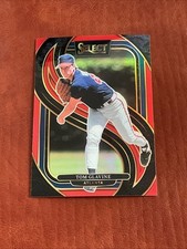 2025 Panini Select - Tom Glavine - Premier Level Red Prizm /149 - Atlanta Braves