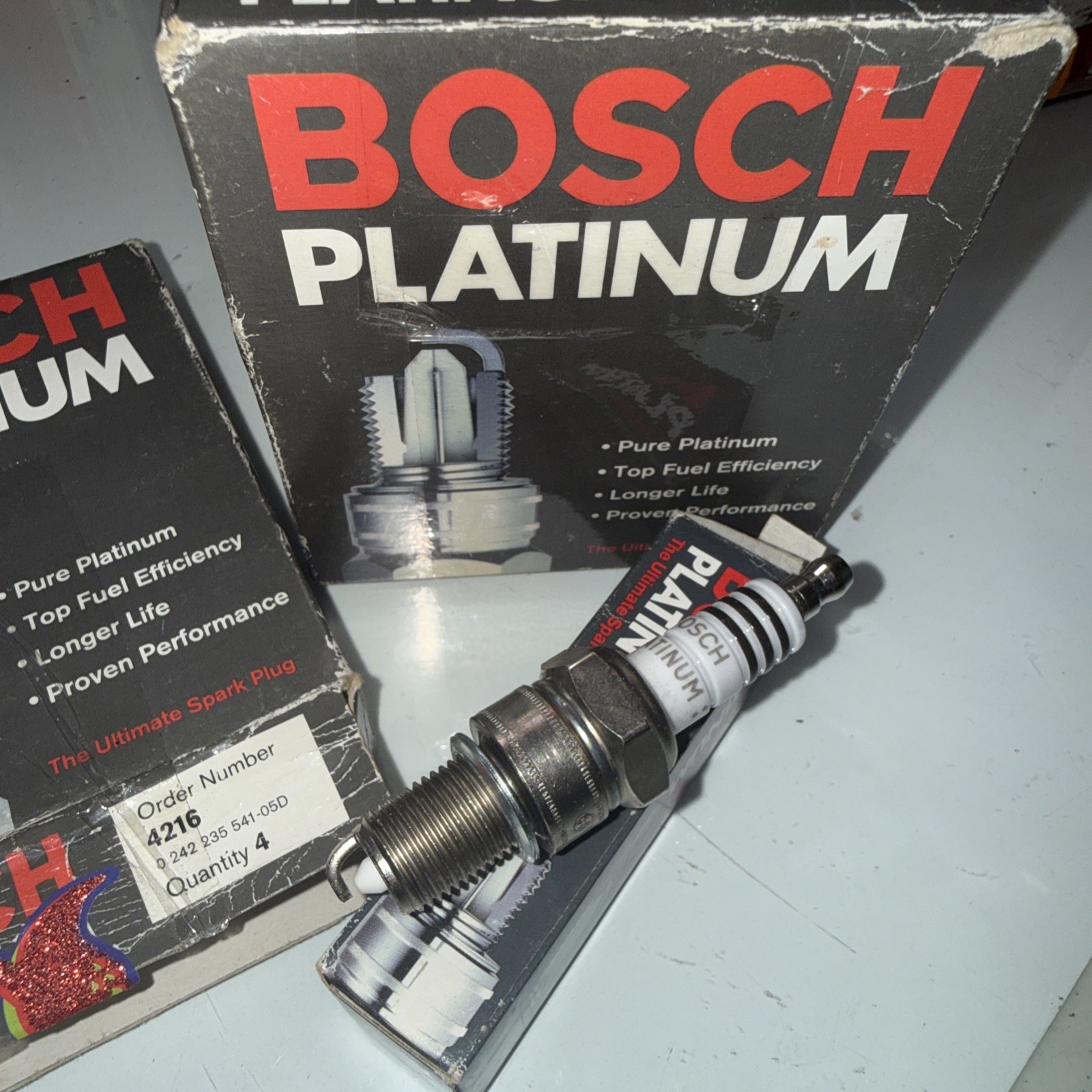 4PC Spark Plug Bosch 4216 fits Toyota Pickup 69-70 Land Cruiser 65-66 Stout 68