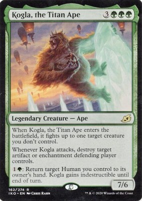 kogla-the-titan-ape-foil-iko-vlp-nm-mtg-magic-card-ebay