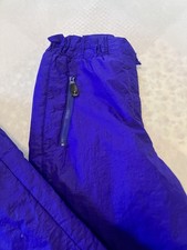 Obermeyer Ladies Size 12 Ski Snowboard Pants Vintage Blue Missing Front Button