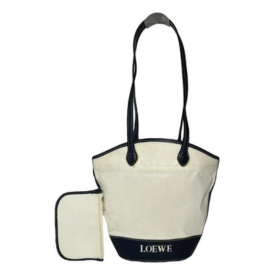Loewe Puzzle  White Leather Handbag