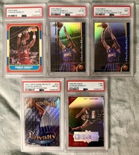LOT OF 5 CHARLES BARKLEY FLEER FINEST SPX FINITE TOPPS CARDS PSA 4 6 7 8 9
