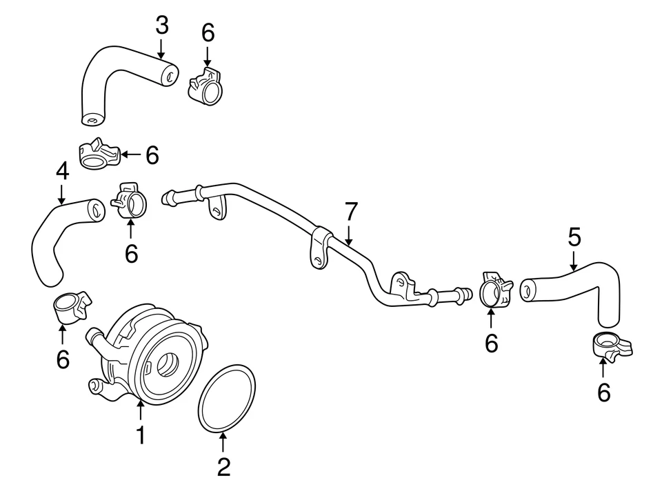 Genuine Honda Engine Oil Cooler Gasket 91316-PE7-730 - Image 3 of 3