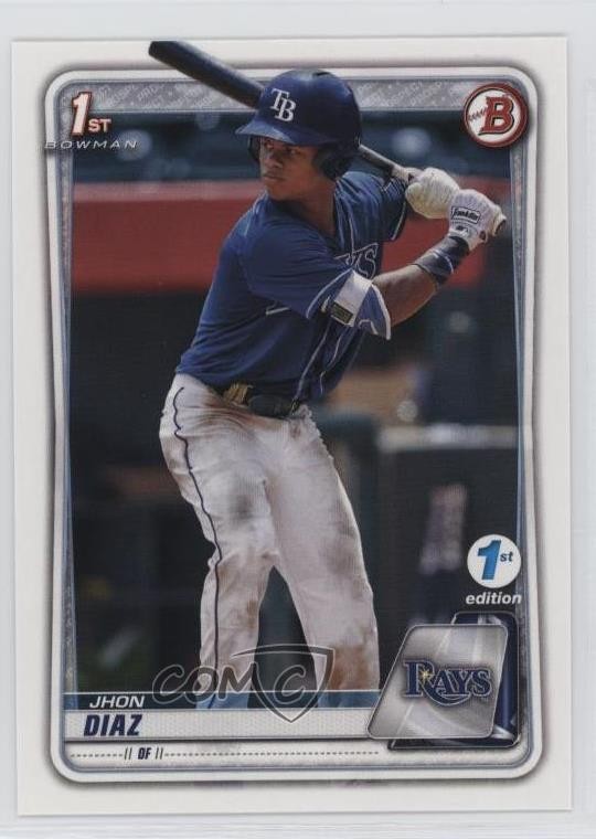 2020 Bowman 1st Edition Jhon Diaz #BFE-30 10uo