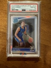 Panini 2018-19 Donruss Optic #177 Luka Dončić Rated Rookie Holo Prizm PSA 10