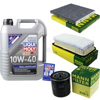 Mann Inspektionspaket 5L Liqui Moly 10W-40 FüR Toyota Corolla Verso 1.8