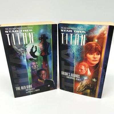 Star Trek: Titan Series Books The Red King and Orion's Hounds Paperback Lot of 2