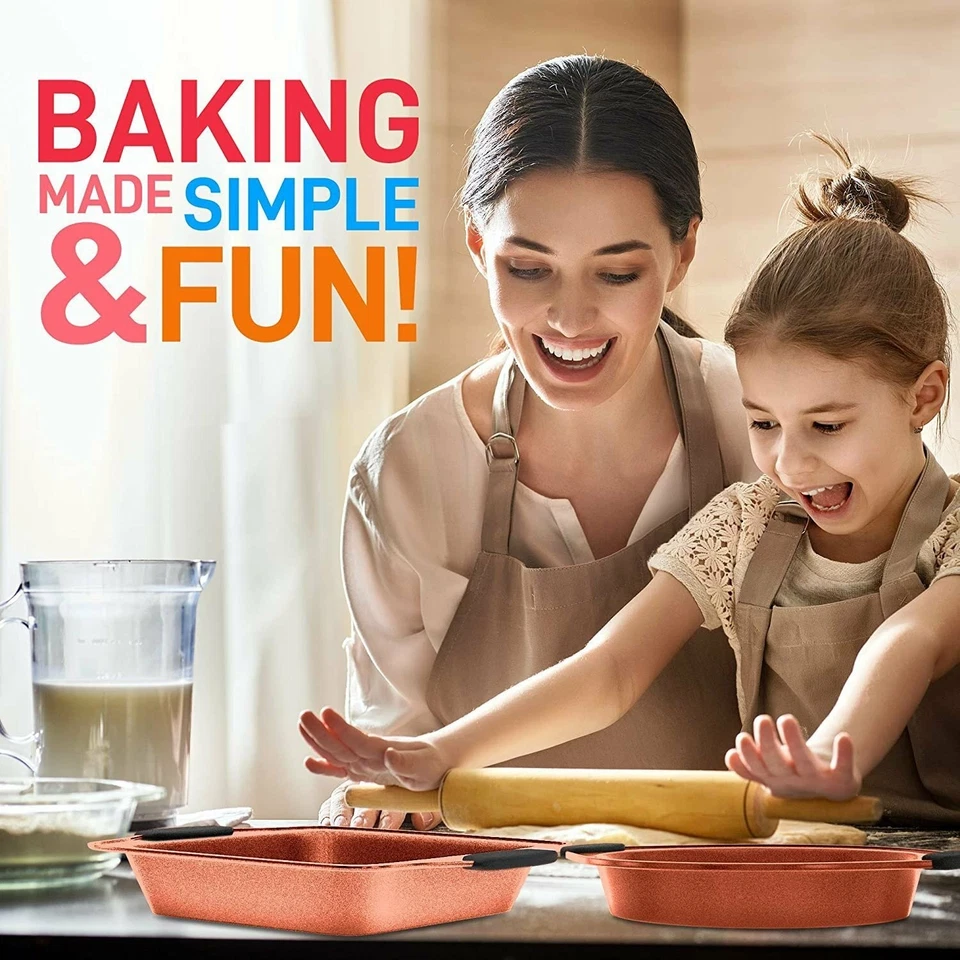 Conjunto de panificação antiaderente confiável NutriChef 10 peças - Fácil de limpar, seguro para máquina de lavar louça - Imagem 3 de 4